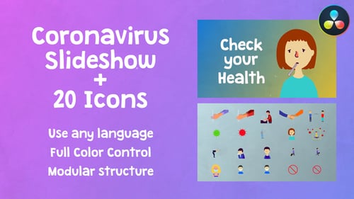Animated Health Slideshow for Virus Prevention
