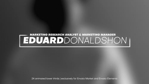 24 Lower Thirds para After Effects