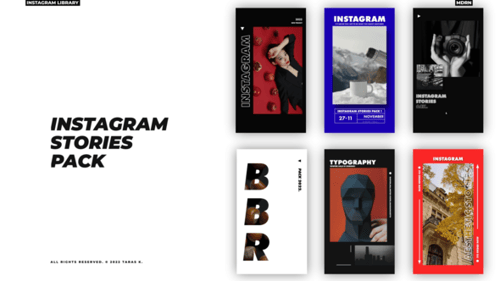 Modern Instagram Stories Pack with Bold Animated Typography