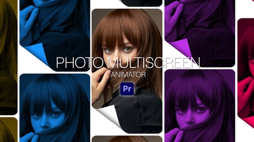 Photo Multiscreen Animator for Premiere Pro - Multi Screen Photo Animation Template