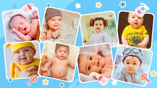 Playful Baby Photo Album for Kids and Family