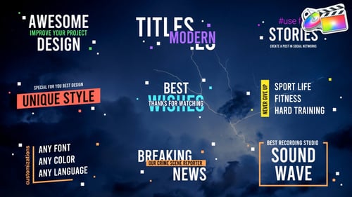 Dynamic Animated Titles for Videos and Social Media