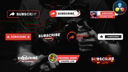 Subscribe Lower Thirds | DaVinci Resolve