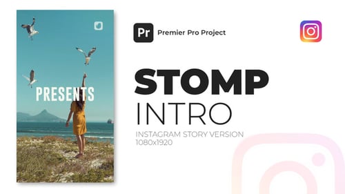 Dynamic Stomp Typography Intro for Social Media Stories