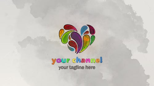 Art YouTube Channel Intro with Art Logo Reveal