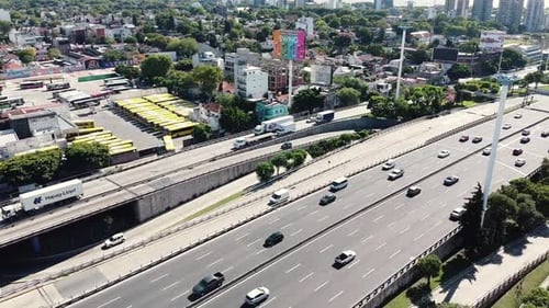 Aerial Highway Traffic