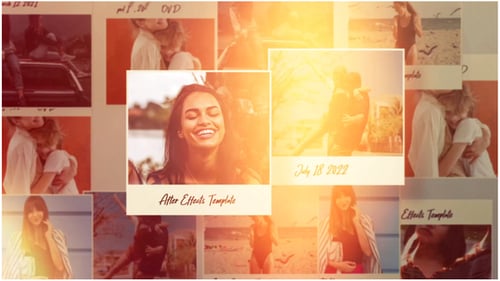 Retro Photo Slideshow with Dynamic Transitions