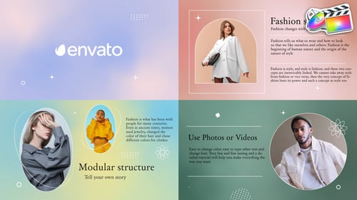 Stylish Fluid Fashion Slideshow for Modern Presentations
