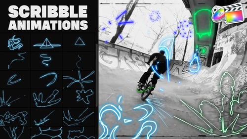 Dynamic Hand Drawn Scribble Animations Pack