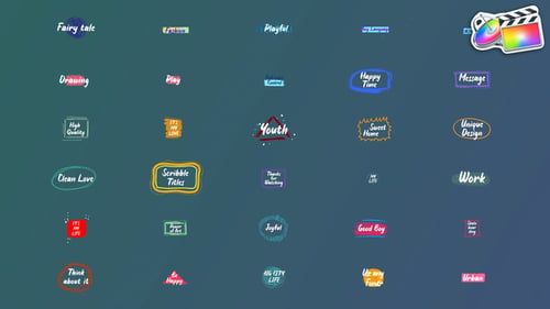 Titres Scribble pour FCPX