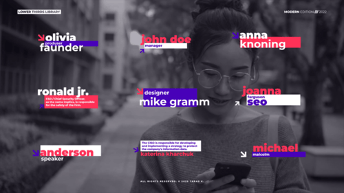 Lower Thirds modernos | After Effects