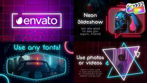 Neon Slideshow for FCPX