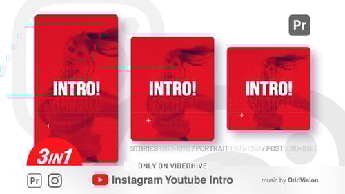 Dynamic Social Media Intro Outro with Bold Kinetic Typography