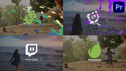 Cartoon Rainbow Logo Opener Pack for Premiere Pro