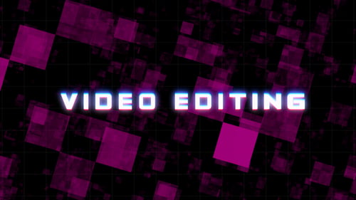 Video Editing Glitch Text Message Background
