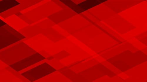 Abstract Red Geometric Shapes Looping Motion Background