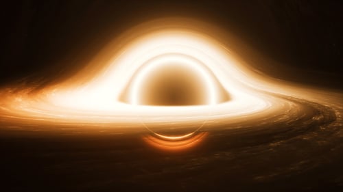 Abstract Glowing Black Hole Accretion Disk in Dark Space