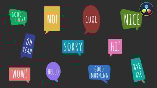 Colorful Animated Speech Bubbles with Dynamic Liquid Transitions