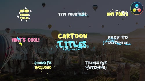 Cartoon Titles | DaVinci Resolve