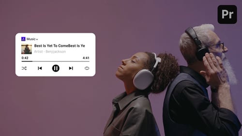 Modern Music Player UI Interface Pack