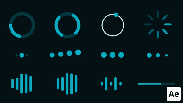 Modern UI Loading Spinners Pack for Digital Projects, Elements ft ...