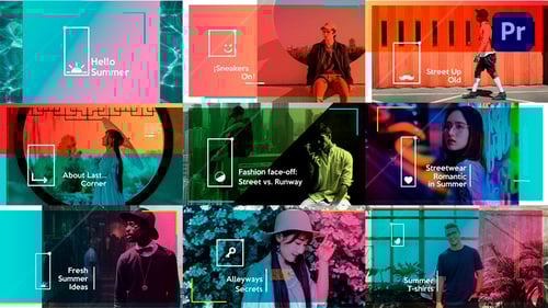 Vibrant Summer Lifestyle Intro with Modern Transitions and Text Animation