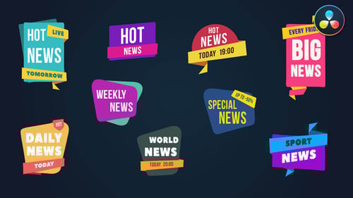 Dynamic News Graphic Pack: Animated Callouts and Broadcast Titles