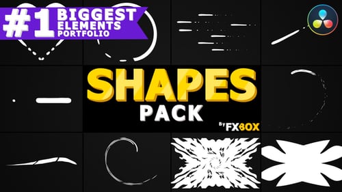 Cartoon Shapes Pack | DaVinci Resolve