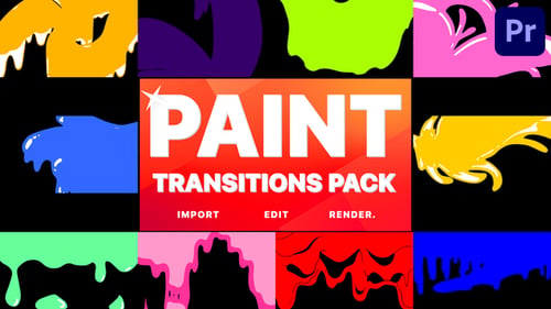 Paint Transitions | Premiere Pro MOGRT
