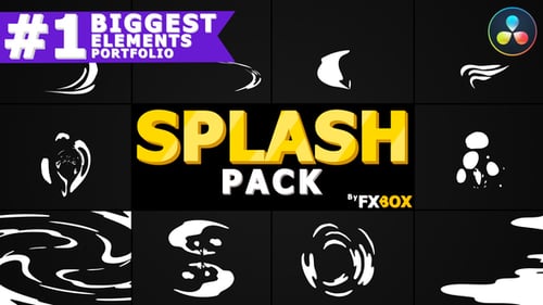 Cartoon Liquid Splashes | DaVinci Resolve