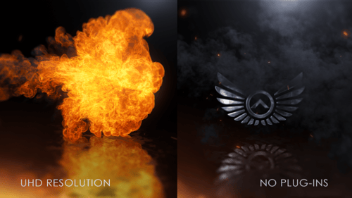 Cinematic Fire and Smoke Logo Reveal