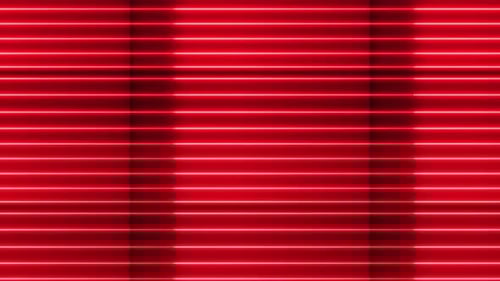 Red Neon Glowing Lines Loop Abstract Background Animation