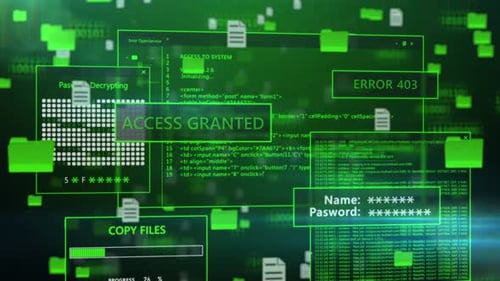 Technology Interface Computer Data Screen Display Animation