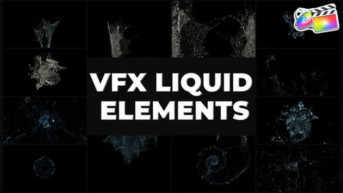 Dynamic Liquid VFX Splash and Transition Elements Pack