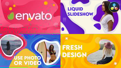 Liquid Slideshow | DaVinci Resolve