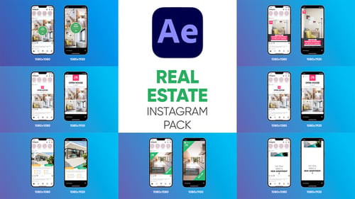 Real Estate - Paquete de Instagram para After Effects