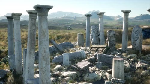 Der antike griechische Tempel in Italien