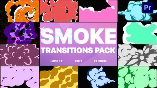 Smoke Transitions | Premiere Pro MOGRT