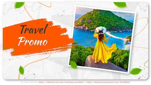 Dynamic Travel Promo Opener with Animated Photo Galleries