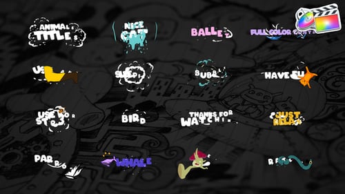 Playful Cartoon Animal Titles and Lower Thirds