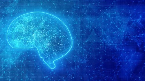 3D artificial intelligence AI research of robot development