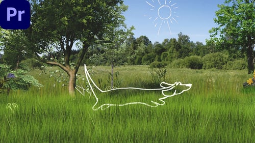 Playful Sketch Dog Logo Reveal