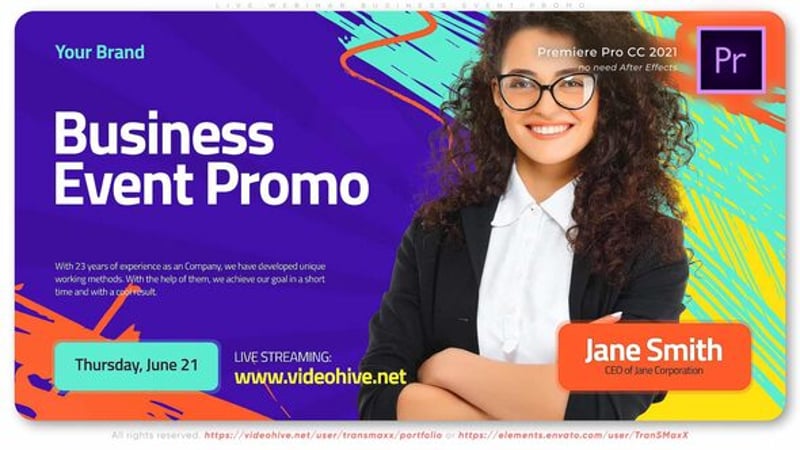 Online Conference Promo, Video Displays ft. conference promo & webinar ...