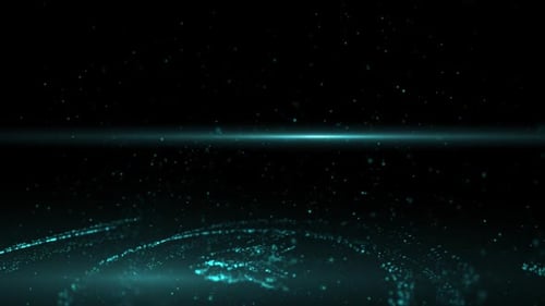 Blue scene light particles