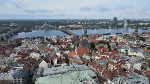Panorama der Altstadt von Riga