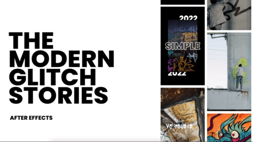 Animated Glitch Effects for Modern Social Media Stories