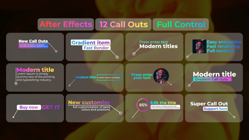 Gradient Call Outs for After Effects