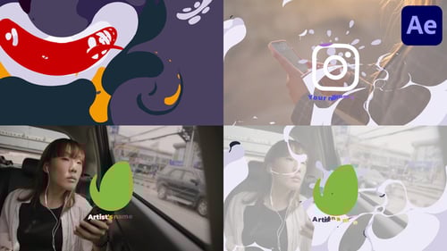 Gris Liquid Logo for After Effects