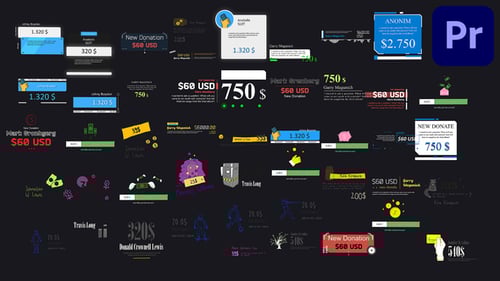 Streamer Pack PP - Dons, bannières, comptes à rebours, liens