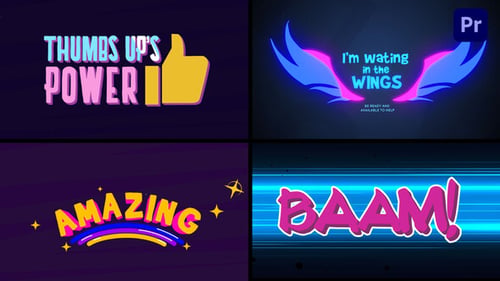 Vibrant Cartoon Logo Reveals and Dynamic Text Animations